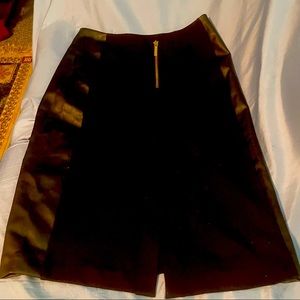 EUC Michael Kors Black Faux Leather Skirt size 4